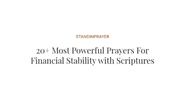 20+ Most Powerful Prayers For Financial Stability with Scriptures