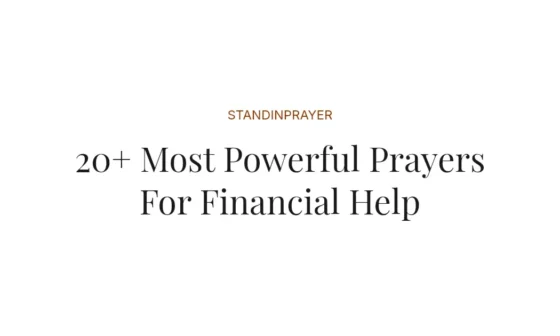 20+ Most Powerful Prayers For Financial Help