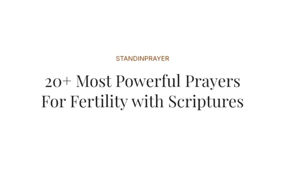20+ Most Powerful Prayers For Fertility with Scriptures