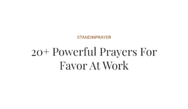 20+ Powerful Prayers For Favor At Work