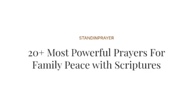 20+ Most Powerful Prayers For Family Peace with Scriptures