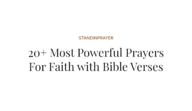 20+ Most Powerful Prayers For Faith with Bible Verses
