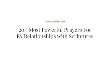 20+ Most Powerful Prayers For Ex Relationships with Scriptures