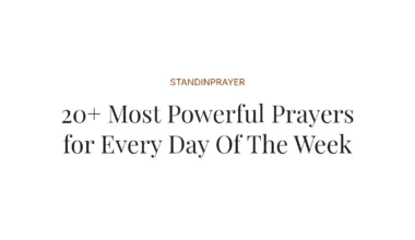 20+ Most Powerful Prayers for Every Day Of The Week