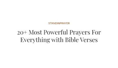 20+ Most Powerful Prayers For Everything with Bible Verses