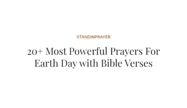 20+ Most Powerful Prayers For Earth Day with Bible Verses