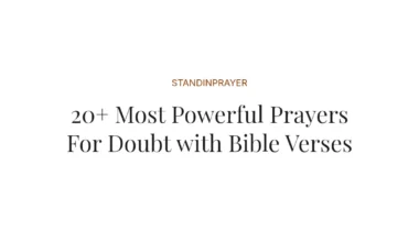 20+ Most Powerful Prayers For Doubt with Bible Verses