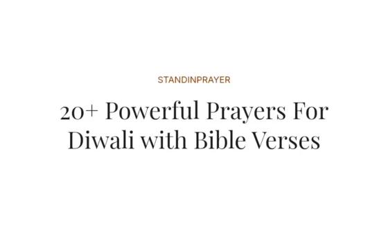 20+ Powerful Prayers For Diwali with Bible Verses