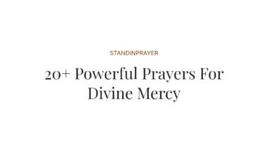 20+ Powerful Prayers For Divine Mercy