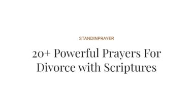 20+ Powerful Prayers For Divorce with Scriptures