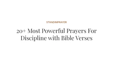 20+ Most Powerful Prayers For Discipline with Bible Verses