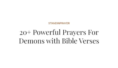 20+ Powerful Prayers For Demons with Bible Verses