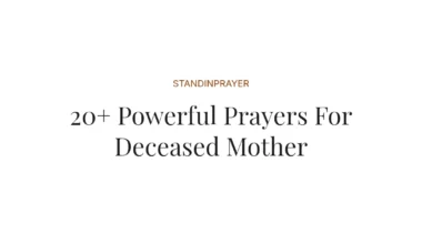 20+ Powerful Prayers For Deceased Mother