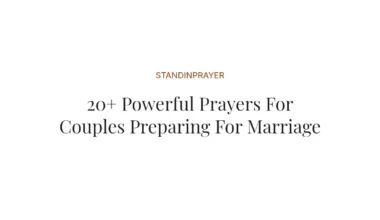 20+ Powerful Prayers For Couples Preparing For Marriage