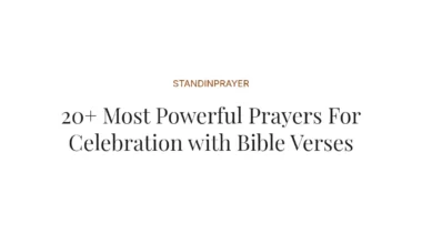 20+ Most Powerful Prayers For Celebration with Bible Verses