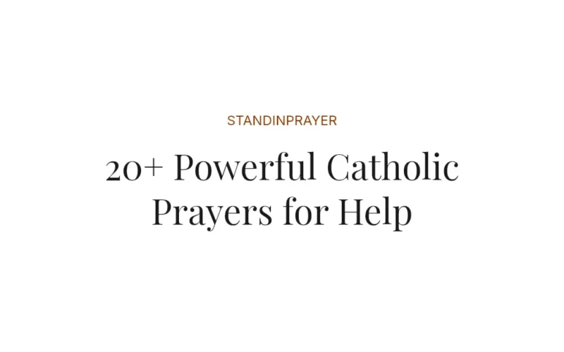 20+ Powerful Catholic Prayers for Help