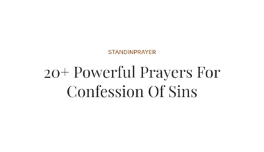 20+ Powerful Prayers For Confession Of Sins