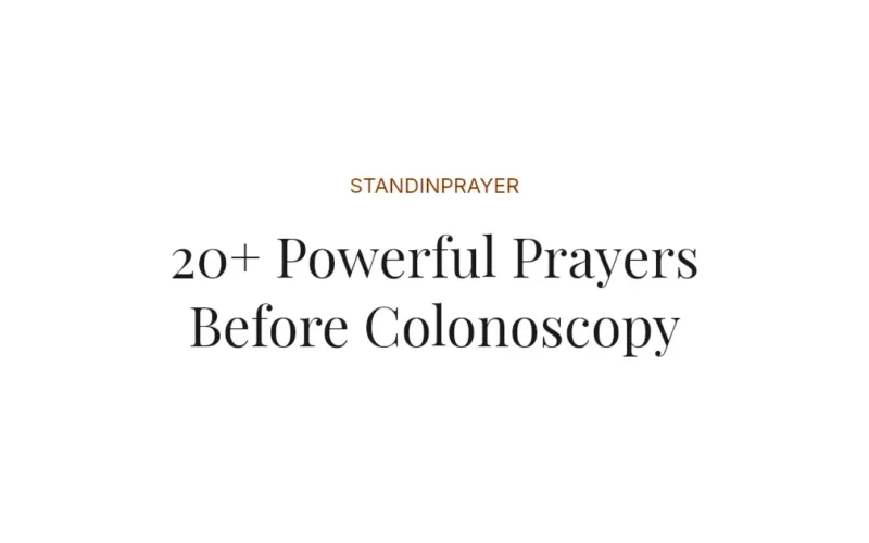 20+ Powerful Prayers Before Colonoscopy