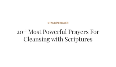20+ Most Powerful Prayers For Cleansing with Scriptures