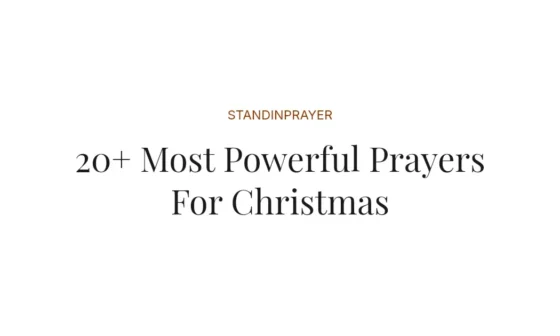 20+ Most Powerful Prayers For Christmas