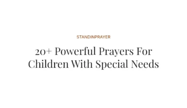 20+ Powerful Prayers For Children With Special Needs