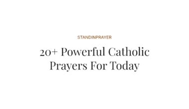 20+ Powerful Catholic Prayers For Today
