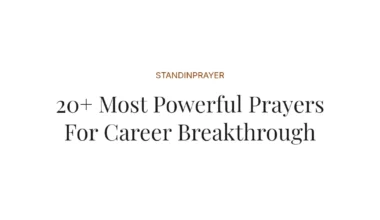 20+ Most Powerful Prayers For Career Breakthrough