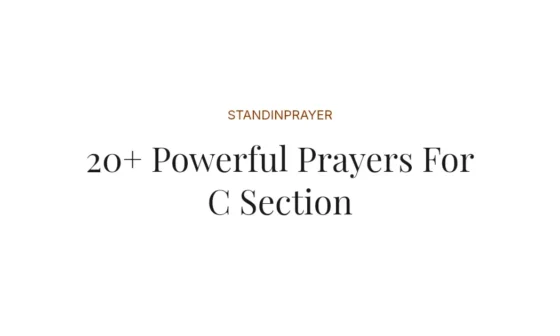 20+ Powerful Prayers For C Section