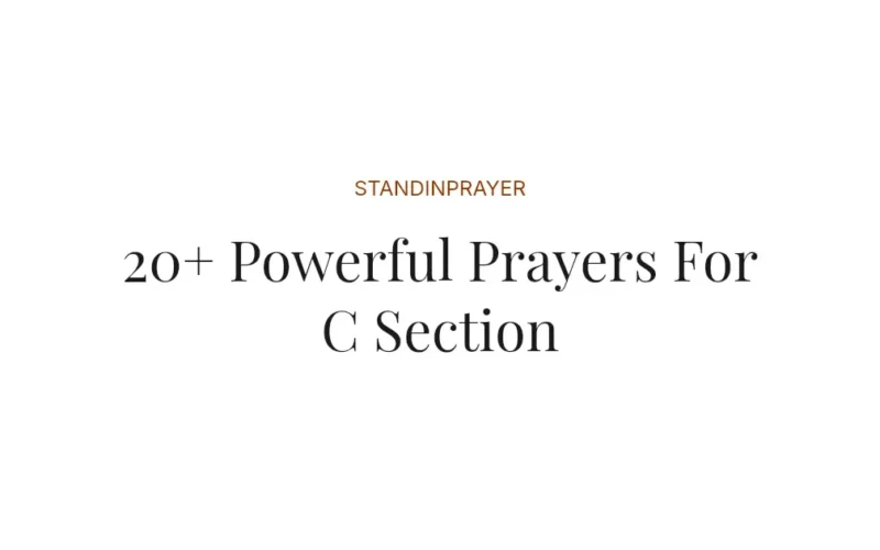 20+ Powerful Prayers For C Section