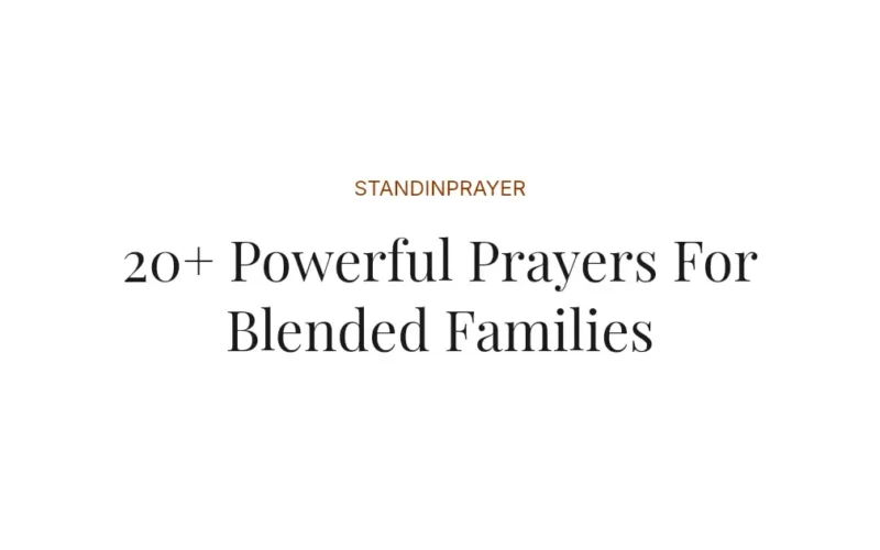 20+ Powerful Prayers For Blended Families