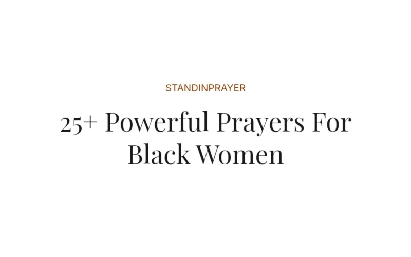 25+ Powerful Prayers For Black Women