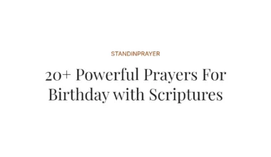 20+ Powerful Prayers For Birthday with Scriptures