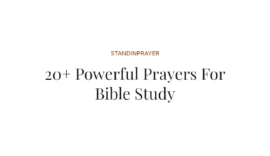 20+ Powerful Prayers For Bible Study