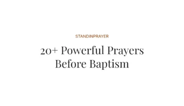 20+ Powerful Prayers Before Baptism
