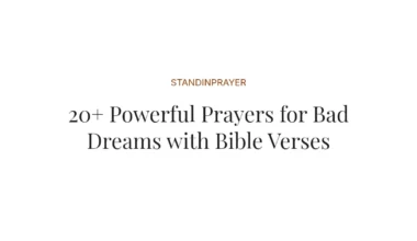 20+ Powerful Prayers for Bad Dreams with Bible Verses