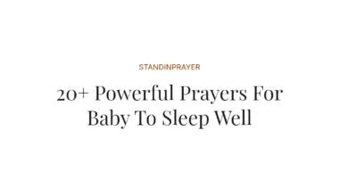 20+ Powerful Prayers For Baby To Sleep Well