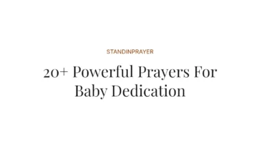 20+ Powerful Prayers For Baby Dedication