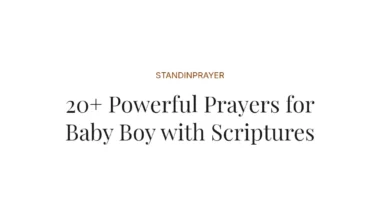 20+ Powerful Prayers for Baby Boy with Scriptures