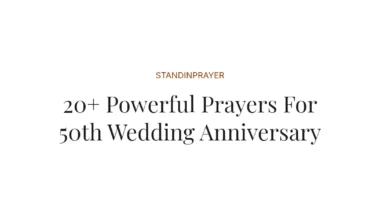20+ Powerful Prayers For 50th Wedding Anniversary