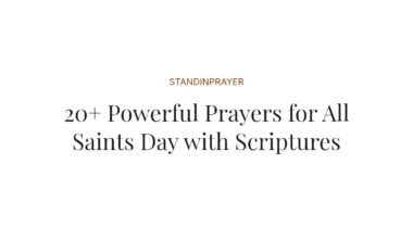 20+ Powerful Prayers for All Saints Day with Scriptures