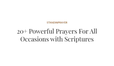 20+ Powerful Prayers For All Occasions with Scriptures