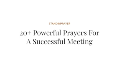 20+ Powerful Prayers For A Successful Meeting