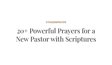 20+ Powerful Prayers for a New Pastor with Scriptures