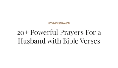 20+ Powerful Prayers For a Husband with Bible Verses