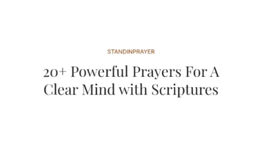 20+ Powerful Prayers For A Clear Mind with Scriptures