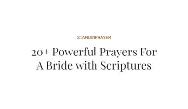 20+ Powerful Prayers For A Bride with Scriptures