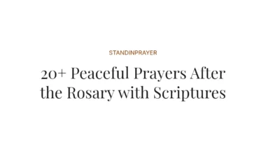 20+ Peaceful Prayers After the Rosary with Scriptures
