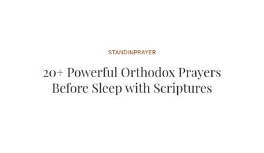 20+ Powerful Orthodox Prayers Before Sleep with Scriptures
