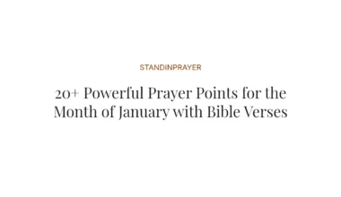 20+ Powerful Prayer Points for the Month of January with Bible Verses
